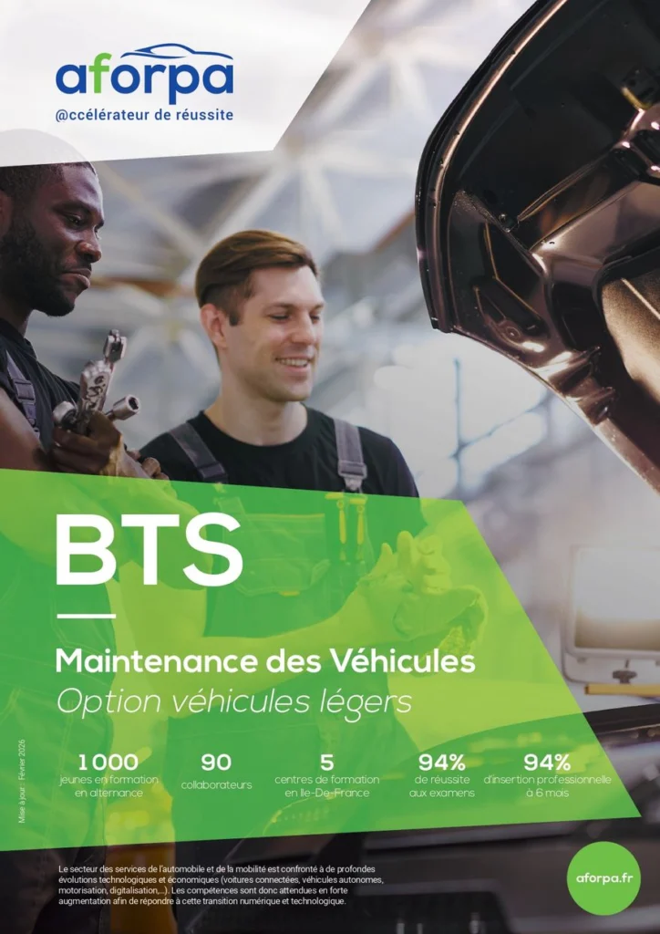 BTS Maintenance des véhicules option véhicules légers