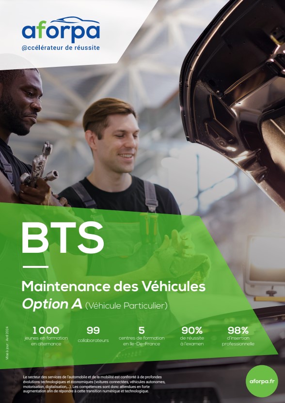 BTS Maintenance des Véhicules Option A (Véhicule Particulier)