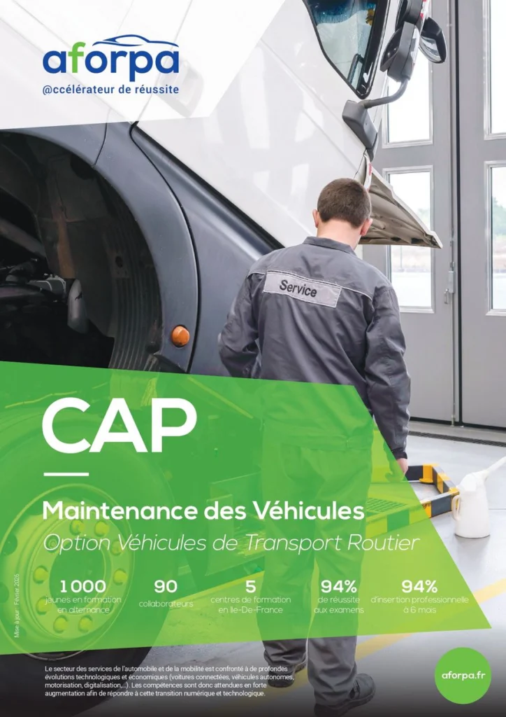 Maintenance des Véhicules Option Véhicules de Transport Routier