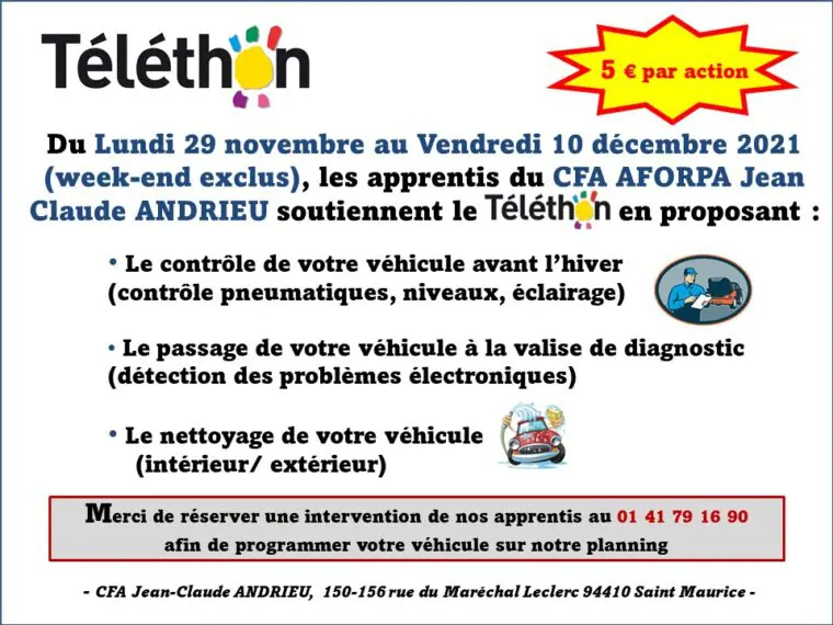 association Téléthon don 2021